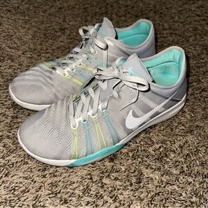 Gray and Teal Women's Athletic Shoes see pics for condition